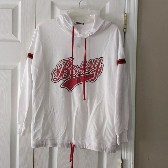 Joe Boxer "Bossy" light weight hoodie sweatshirt - Picture 1 of 4